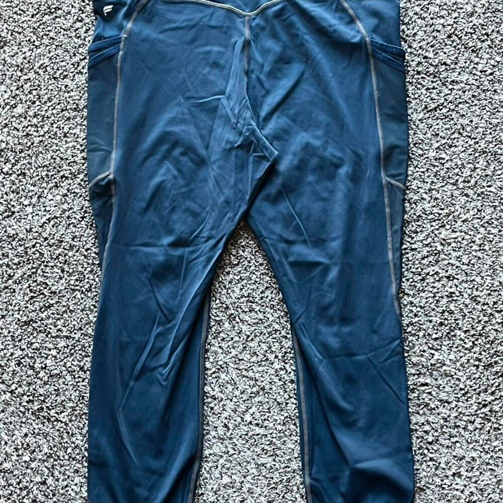 Fabletics Capri Womens Small Teal Motion 365 Athleisure Pants - Picture 5 of 7